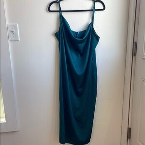 Elegant Teal Slip Dress